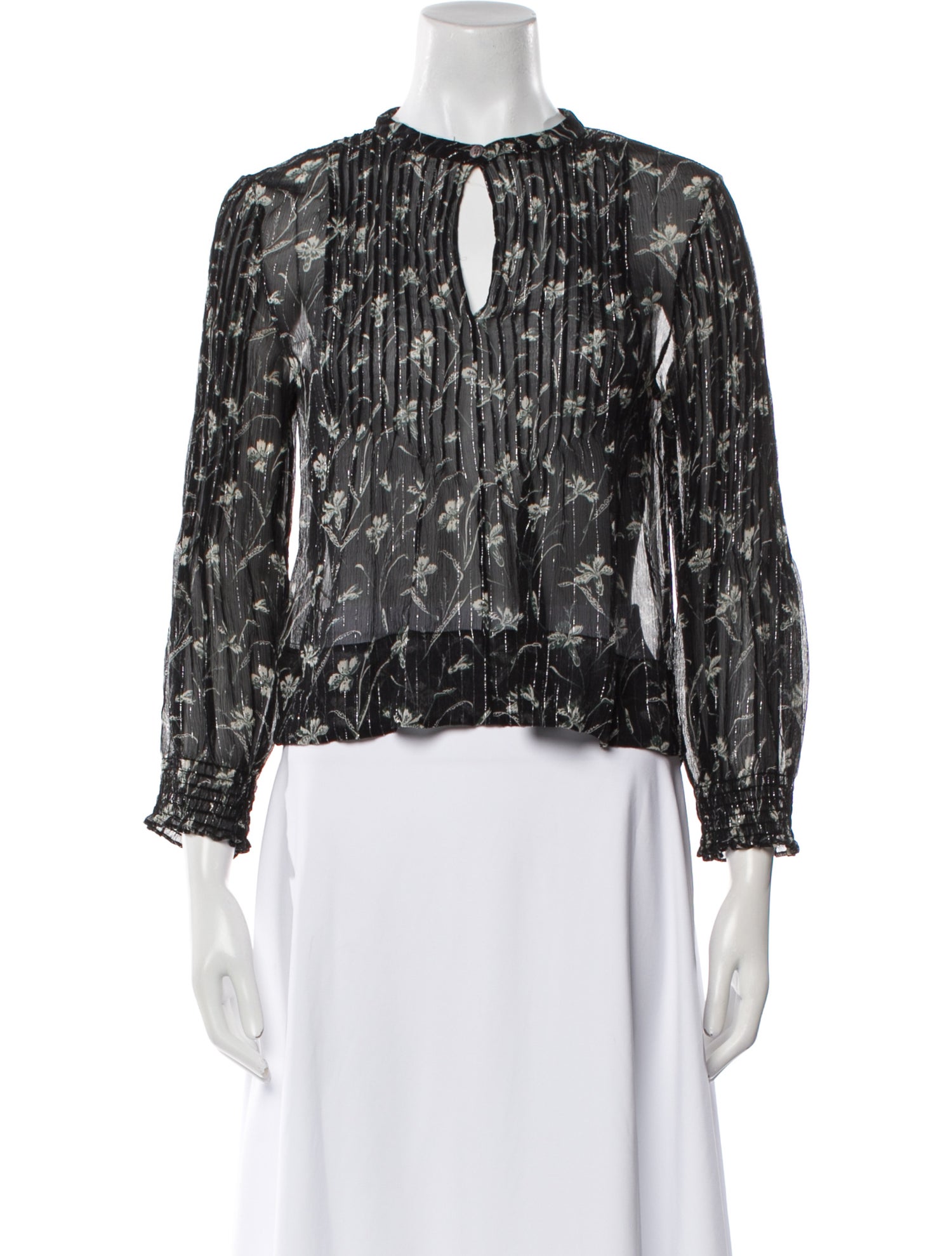 Veronica Beard Silk Printed Blouse