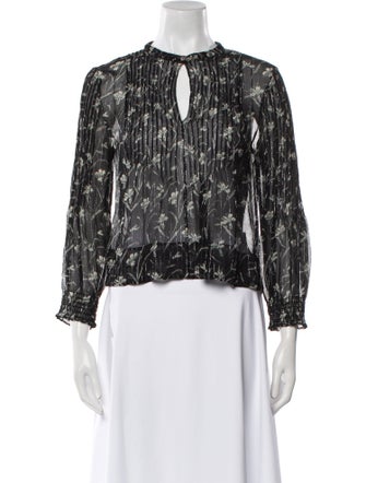 Veronica Beard Silk Printed Blouse