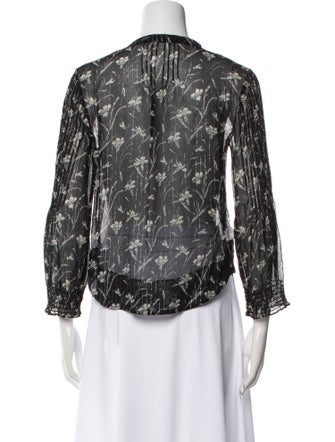 Veronica Beard Silk Printed Blouse