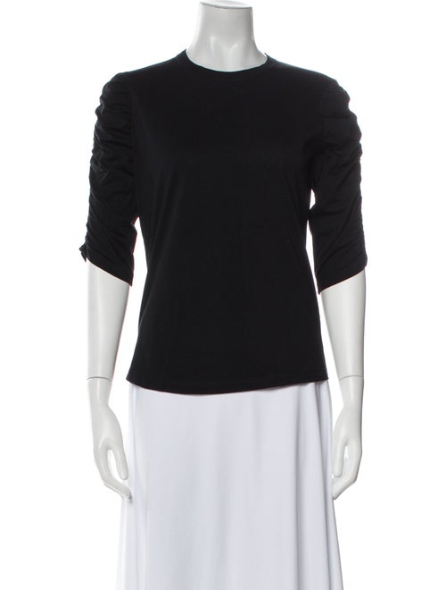 Veronica Beard Crew Neck Three-Quarter Sleeve Top