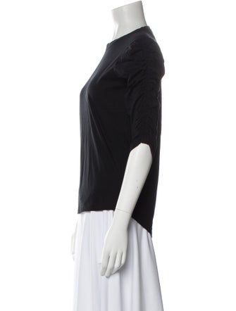 Veronica Beard Crew Neck Three-Quarter Sleeve Top