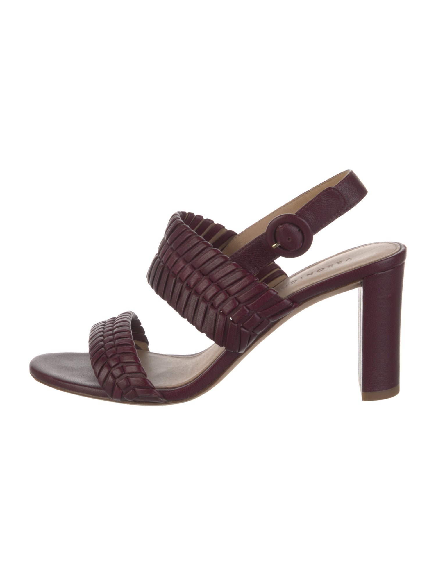 Veronica Beard Leather Slingback Sandals