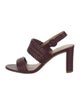 Veronica Beard Leather Slingback Sandals