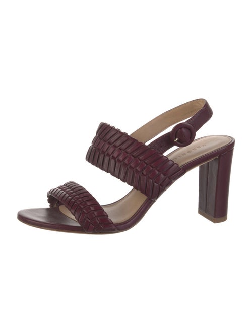 Veronica Beard Leather Slingback Sandals