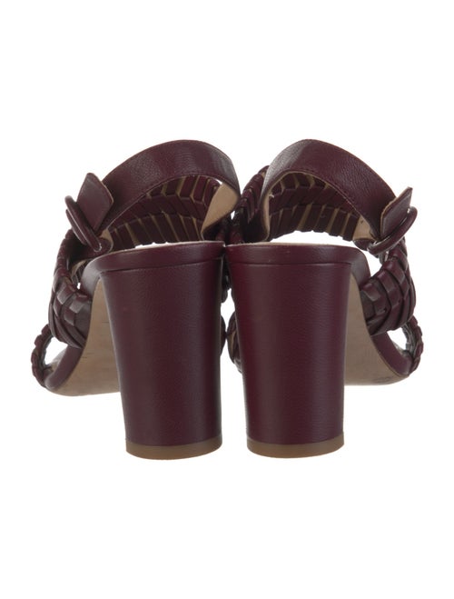 Veronica Beard Leather Slingback Sandals