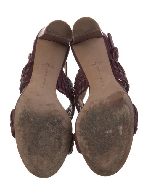 Veronica Beard Leather Slingback Sandals