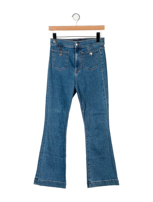 Veronica Beard High-Rise Wide Leg Jeans