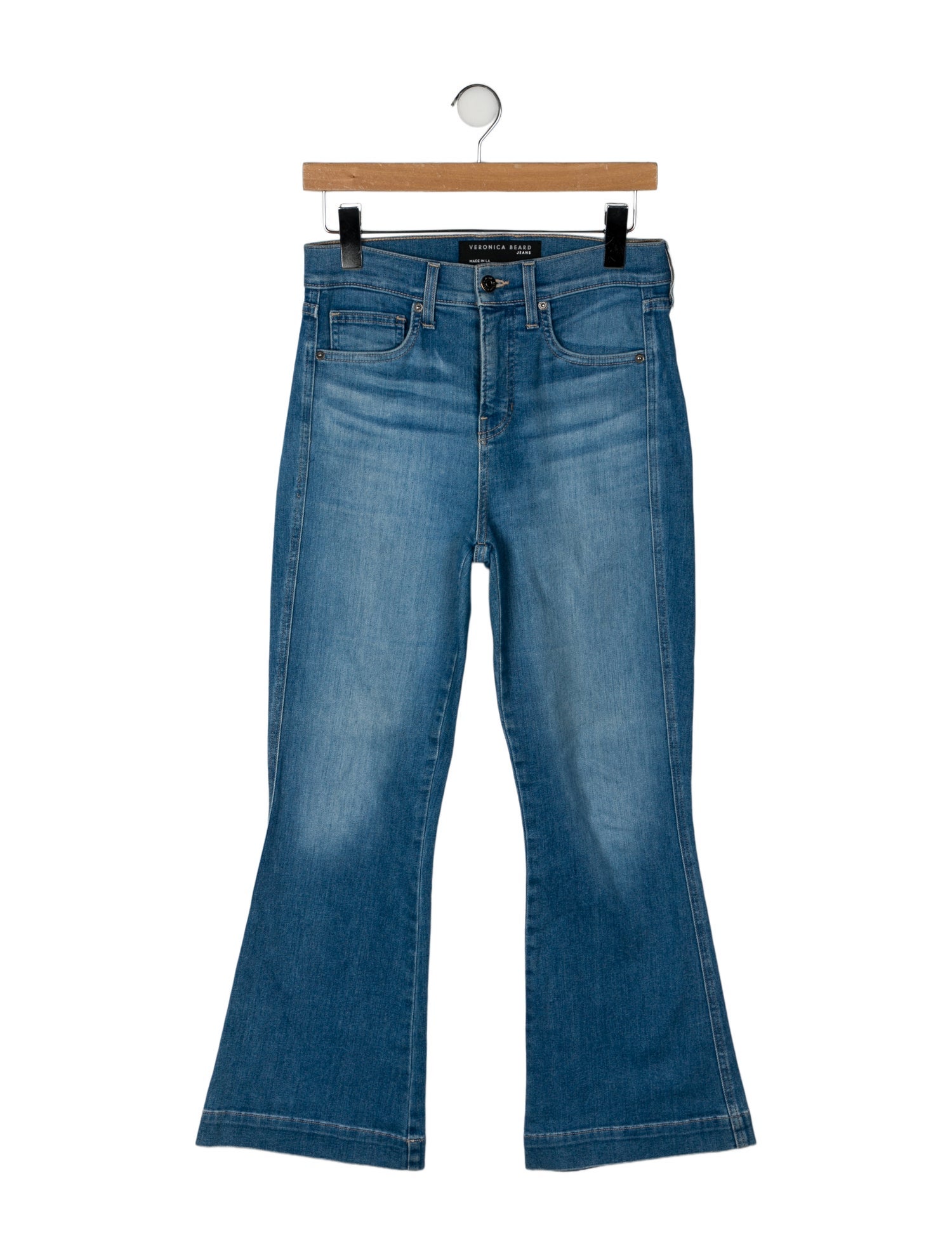 Veronica Beard High-Rise Wide Leg Jeans