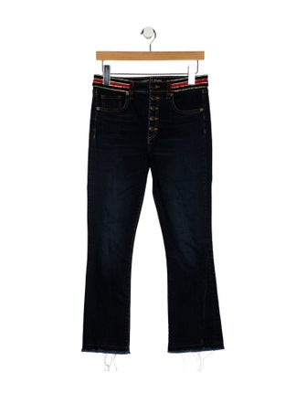 Veronica Beard Mid-Rise Straight Leg Jeans