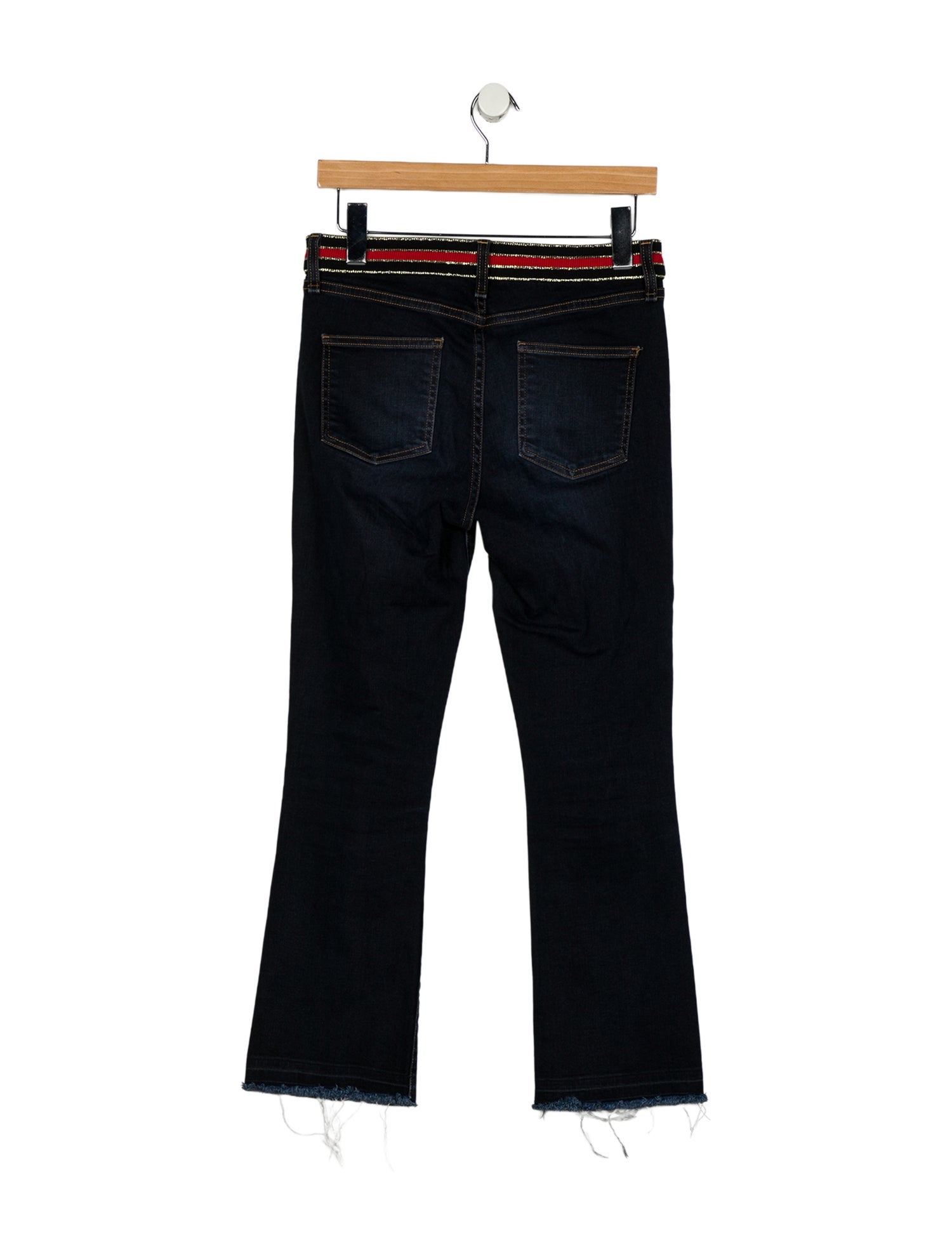 Veronica Beard Mid-Rise Straight Leg Jeans