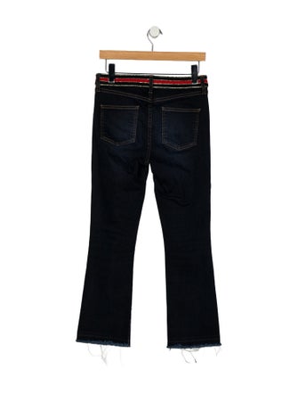 Veronica Beard Mid-Rise Straight Leg Jeans