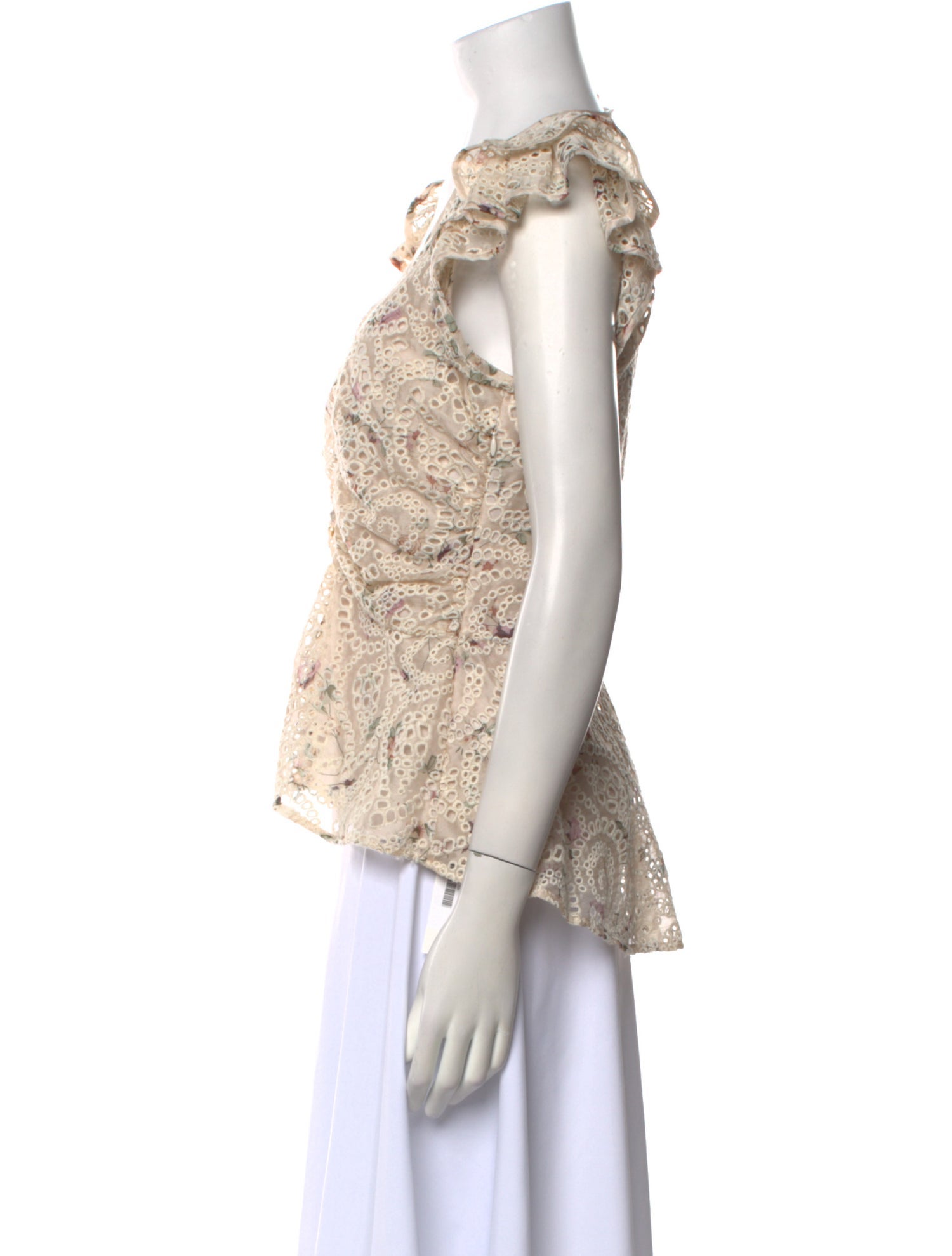 Veronica Beard Printed V-Neck Top