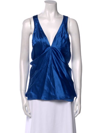 Veronica Beard V-Neck Sleeveless Top