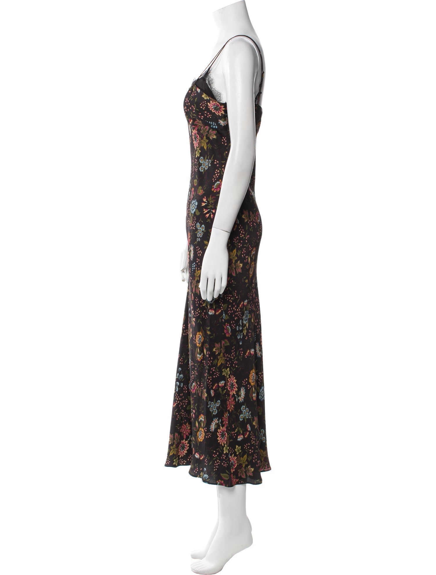 Veronica Beard Floral Print Long Dress