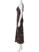 Veronica Beard Floral Print Long Dress