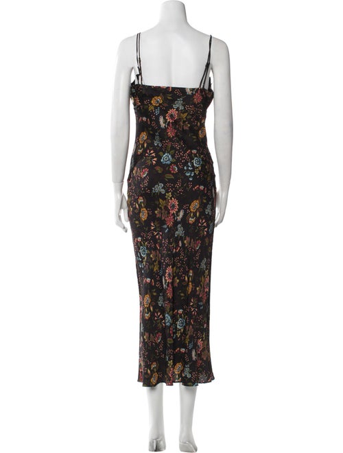 Veronica Beard Floral Print Long Dress