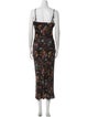 Veronica Beard Floral Print Long Dress