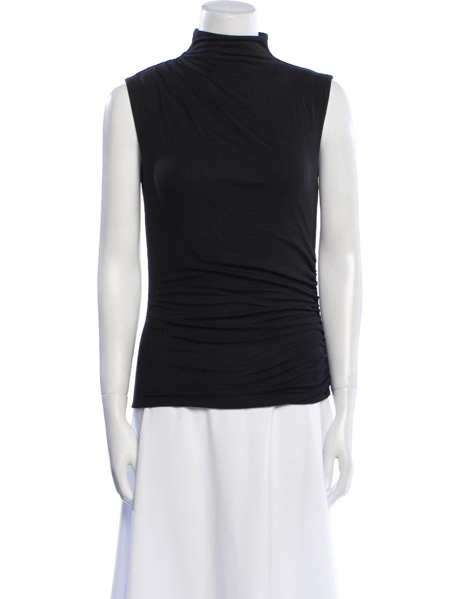 Veronica Beard Turtleneck Sleeveless Top