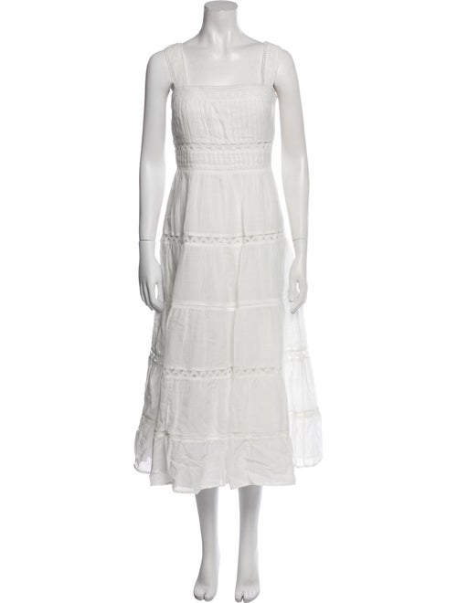 Veronica Beard Square Neckline Long Dress