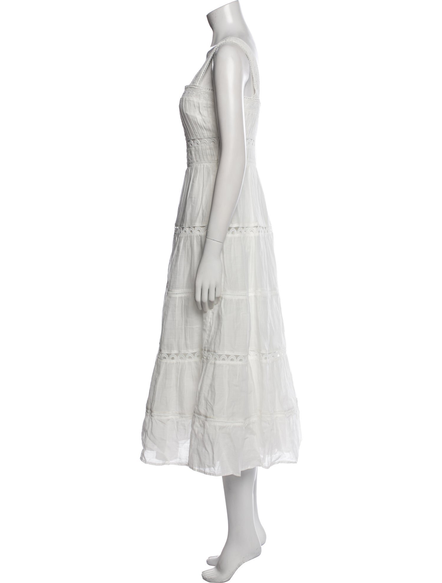 Veronica Beard Square Neckline Long Dress