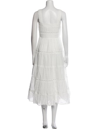 Veronica Beard Square Neckline Long Dress