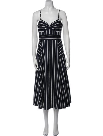 Veronica Beard Striped Long Dress