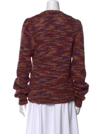 Veronica Beard Printed V-Neck Sweater