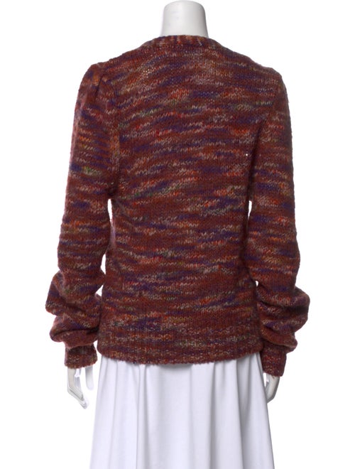 Veronica Beard Printed V-Neck Sweater