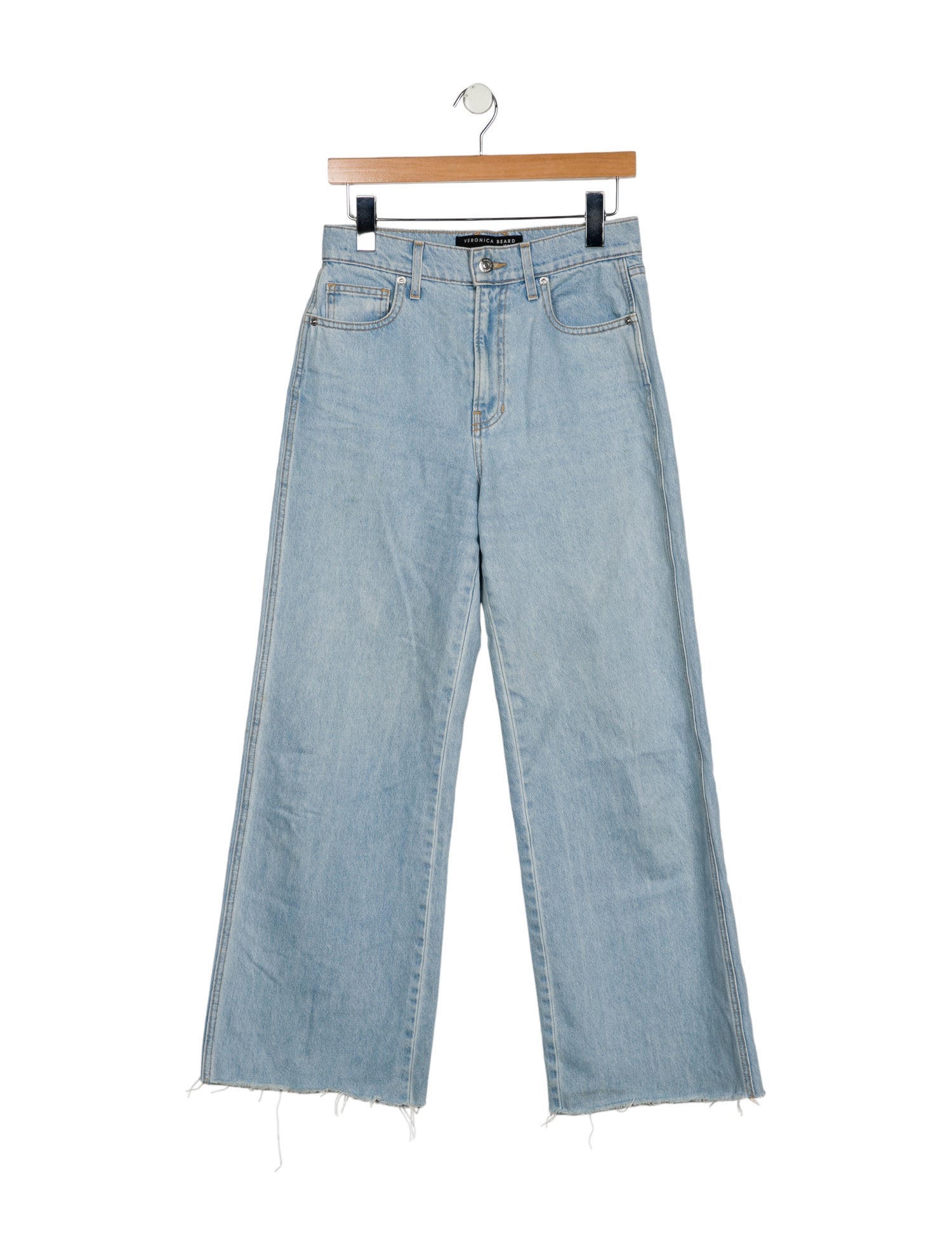 Veronica Beard High-Rise Wide Leg Jeans