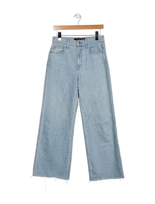 Veronica Beard High-Rise Wide Leg Jeans