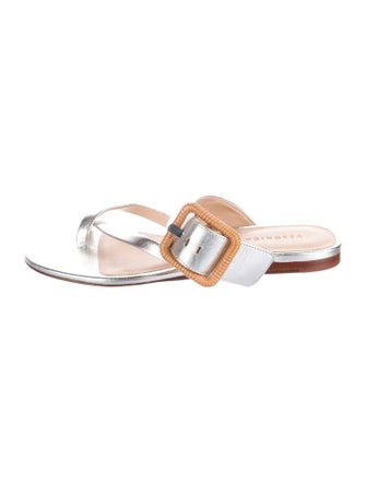 Veronica Beard Leather Slides