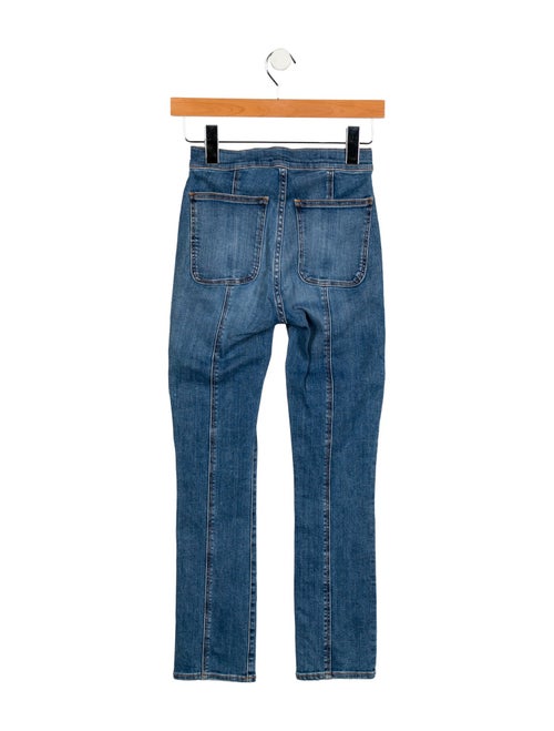 Veronica Beard Mid-Rise Straight Leg Jeans
