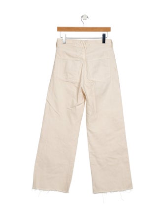 Veronica Beard High-Rise Wide Leg Jeans