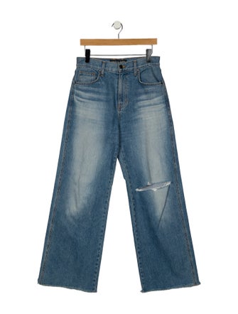 Veronica Beard High-Rise Wide Leg Jeans
