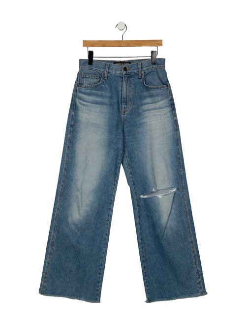 Veronica Beard High-Rise Wide Leg Jeans