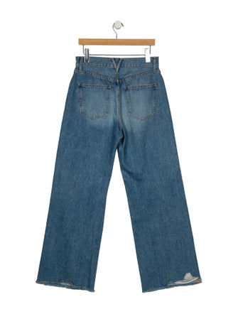 Veronica Beard High-Rise Wide Leg Jeans
