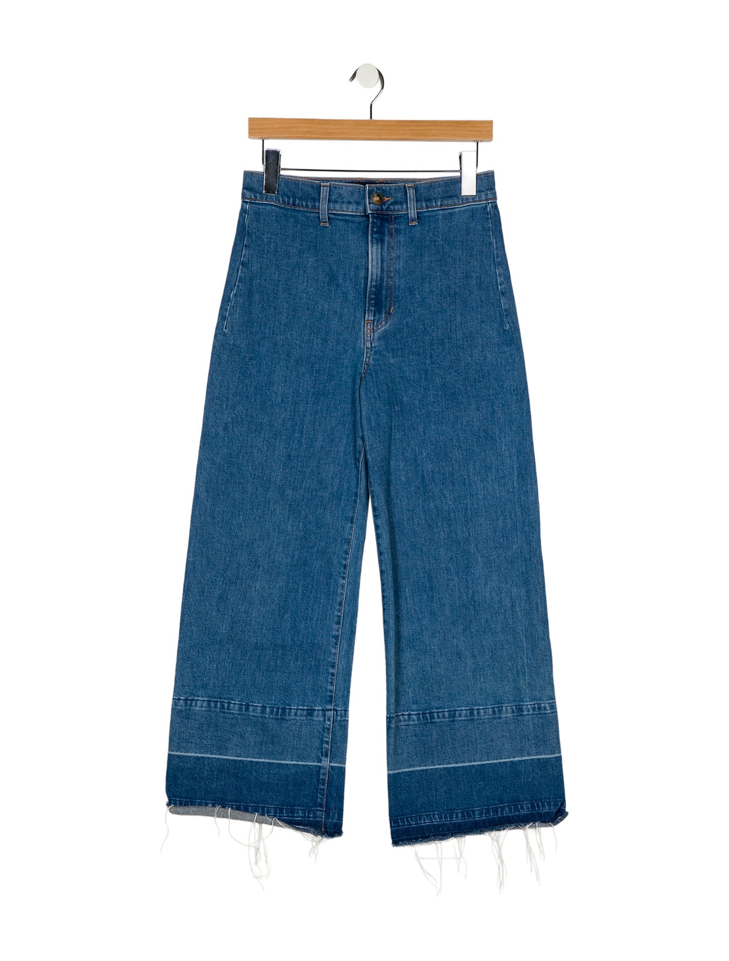 Veronica Beard High-Rise Wide Leg Jeans