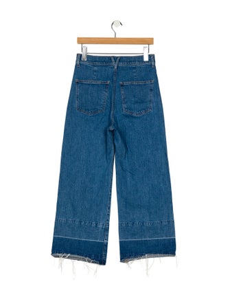 Veronica Beard High-Rise Wide Leg Jeans