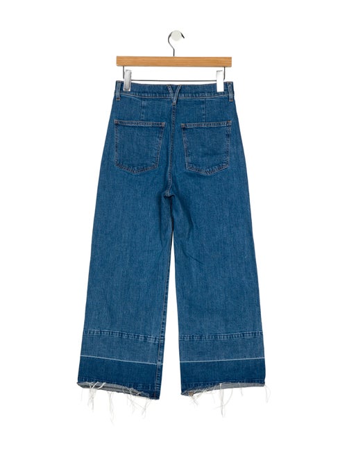 Veronica Beard High-Rise Wide Leg Jeans