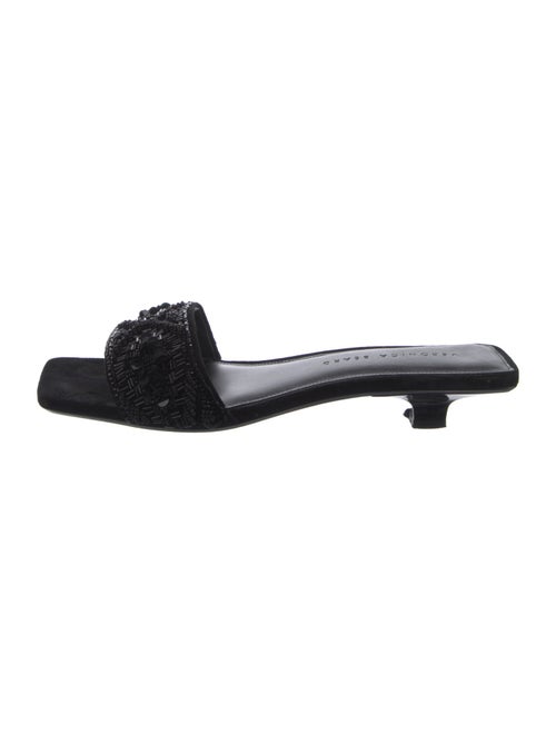 Veronica Beard Suede Sequin Embellishments Slides