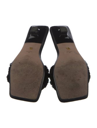 Veronica Beard Suede Sequin Embellishments Slides