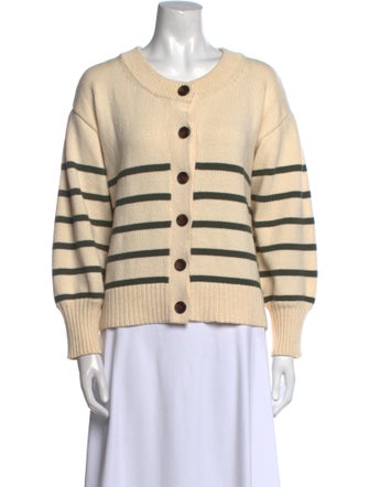 Veronica Beard Striped Scoop Neck Sweater
