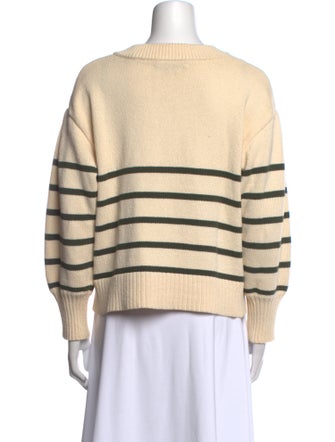 Veronica Beard Striped Scoop Neck Sweater