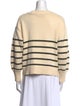 Veronica Beard Striped Scoop Neck Sweater