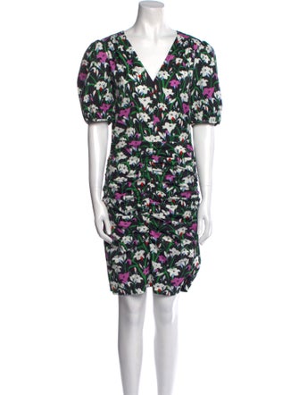 Veronica Beard Floral Print Knee-Length Dress