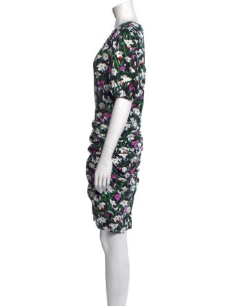 Veronica Beard Floral Print Knee-Length Dress