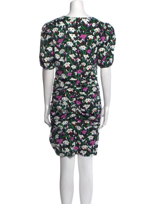 Veronica Beard Floral Print Knee-Length Dress