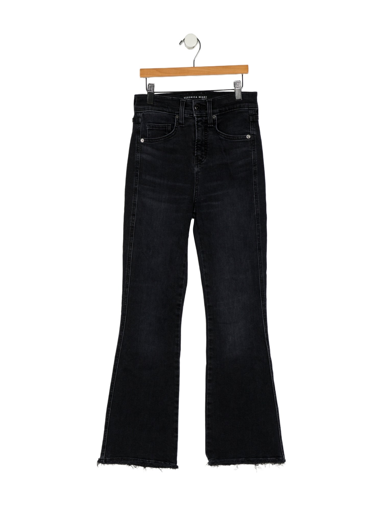Veronica Beard High-Rise Straight Leg Jeans