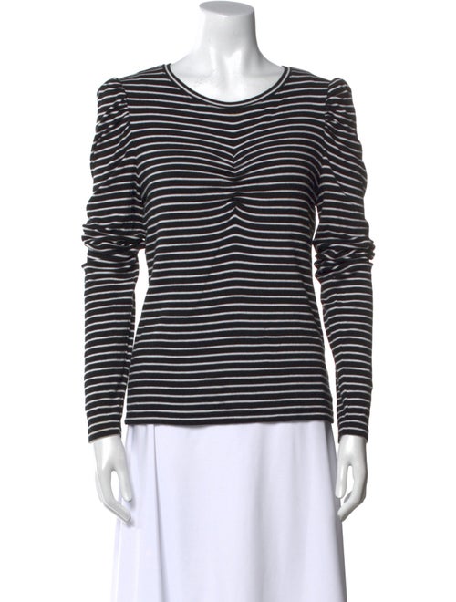 Veronica Beard Striped Scoop Neck T-Shirt