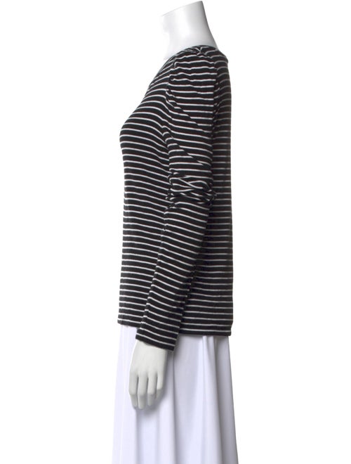 Veronica Beard Striped Scoop Neck T-Shirt